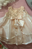 Baby Girls Peach Party Dress / Size 3-6m