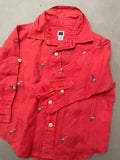 Janie & Jack Parrot Button Down Shirt / Size 12-18m