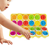 Matching Eggs Learning Toy for Kids / Pack of 12